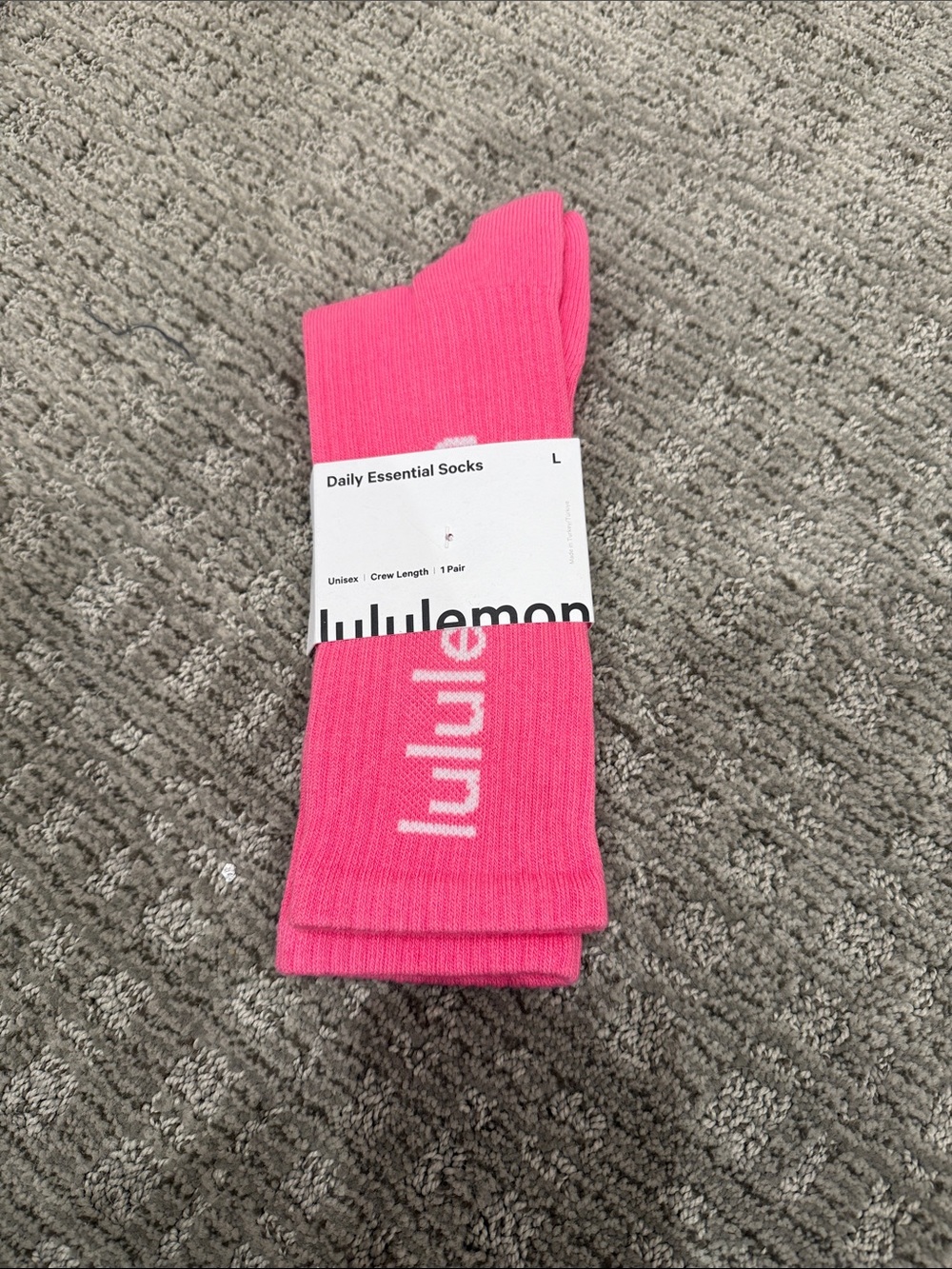 lululemon athletica Crew Socks in Bright Pink